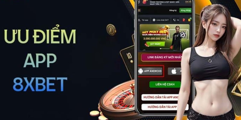 Giao diện app 8Xbet chính thức trên điện thoại iOS và Android